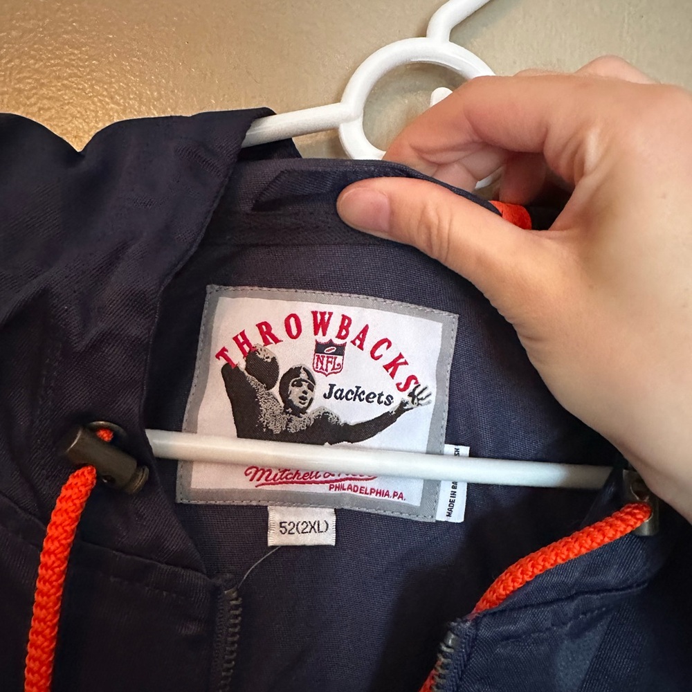 Bears -Mitchell & Ness Throwback Jacket In Navy A… - image 6